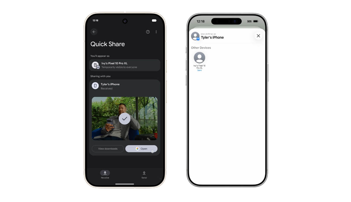 Google Airdrop Quick Share intro